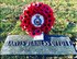 The grave of U.S. Army 1st Lt. Jarvis Offutt with a 56 Squadron wreath December 2017, at Forest Lawn Memorial Park, Nebraska.