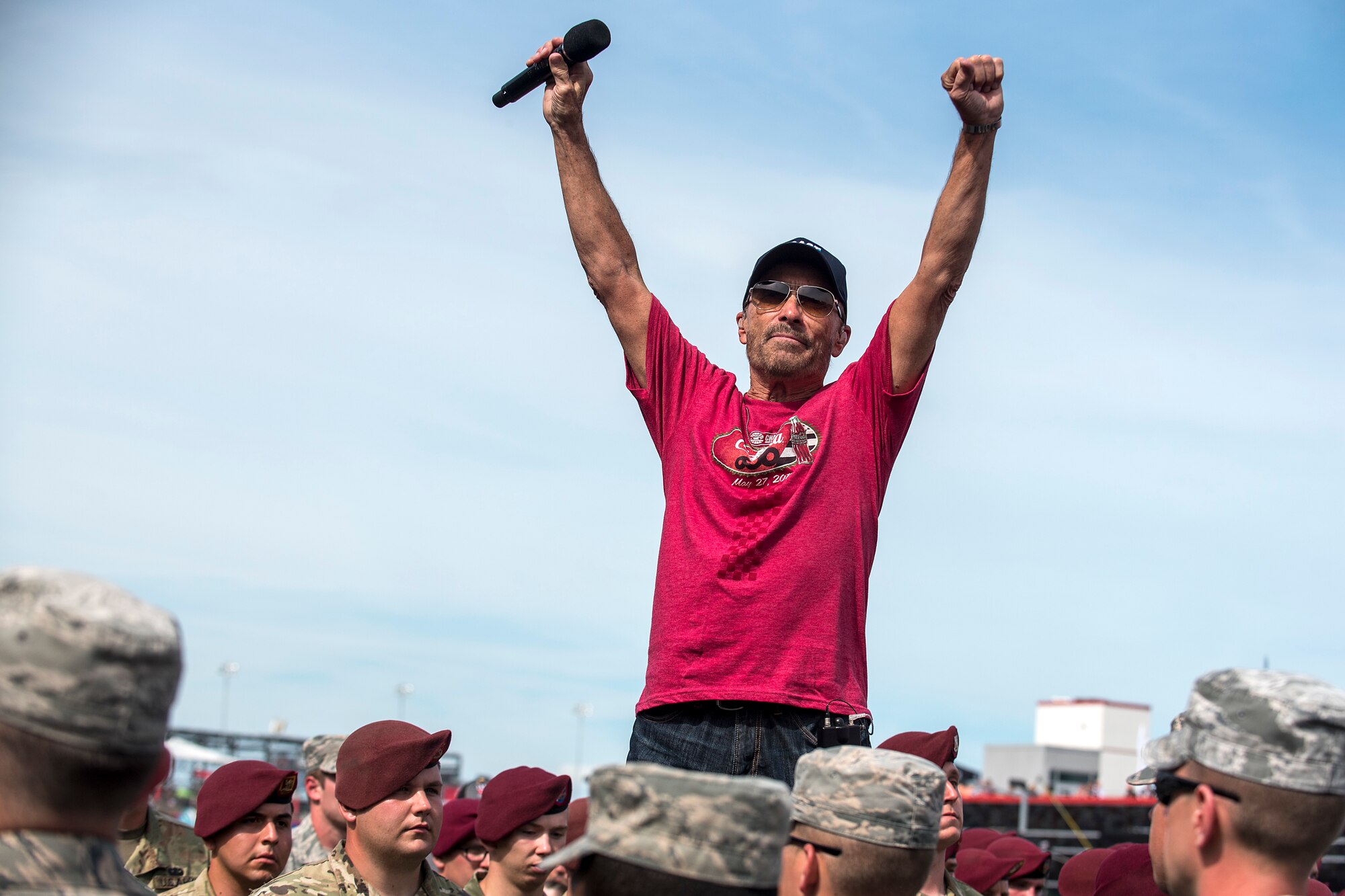 Team Seymour Airmen honored during NASCAR race
