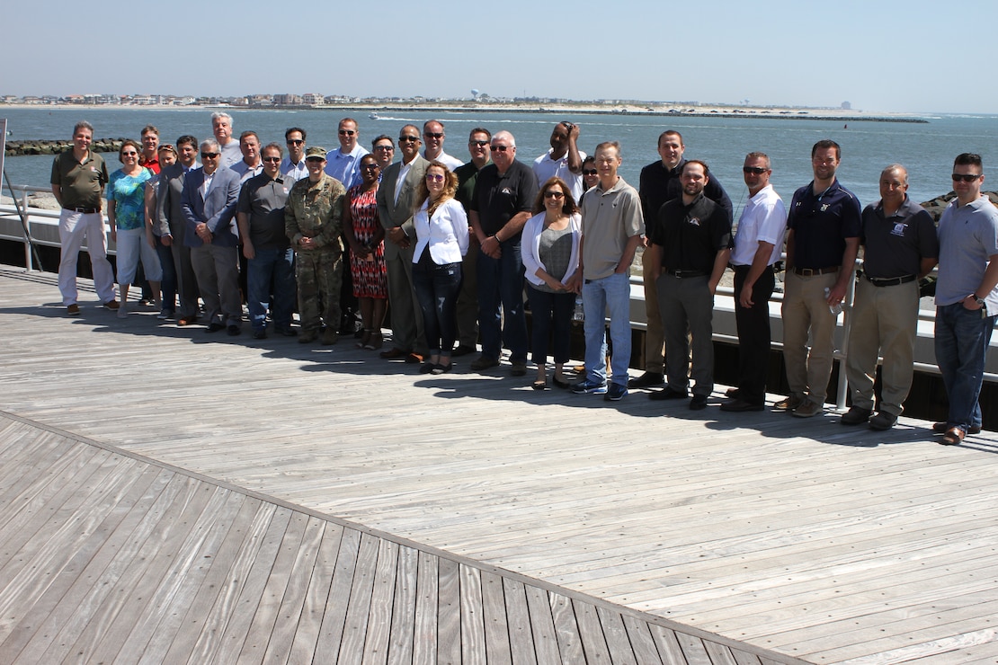 On May 25, 2018, USACE and its partners celebrated the completion of the Absecon Inlet seawall and boardwalk rebuild in Atlantic City, New Jersey. The project accomplishes two goals - reduces the risk of storm damages for the community and restores access to recreational opportunities along the inlet.