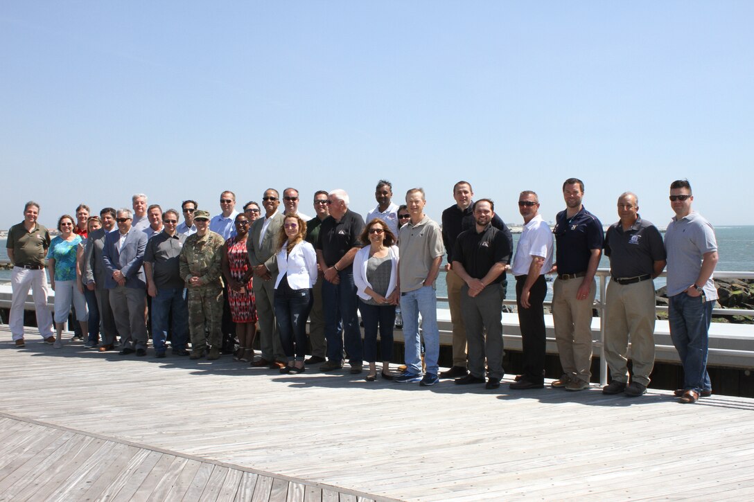 On May 25, 2018, USACE and its partners celebrated the completion of the Absecon Inlet seawall and boardwalk rebuild in Atlantic City, New Jersey. The project accomplishes two goals - reduces the risk of storm damages for the community and restores access to recreational opportunities along the inlet.