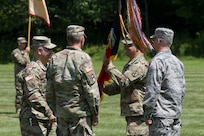 Outgoing commander Col. Andrew Harris relinquished command to incoming commander Col. Nathan Lord during the ceremony.