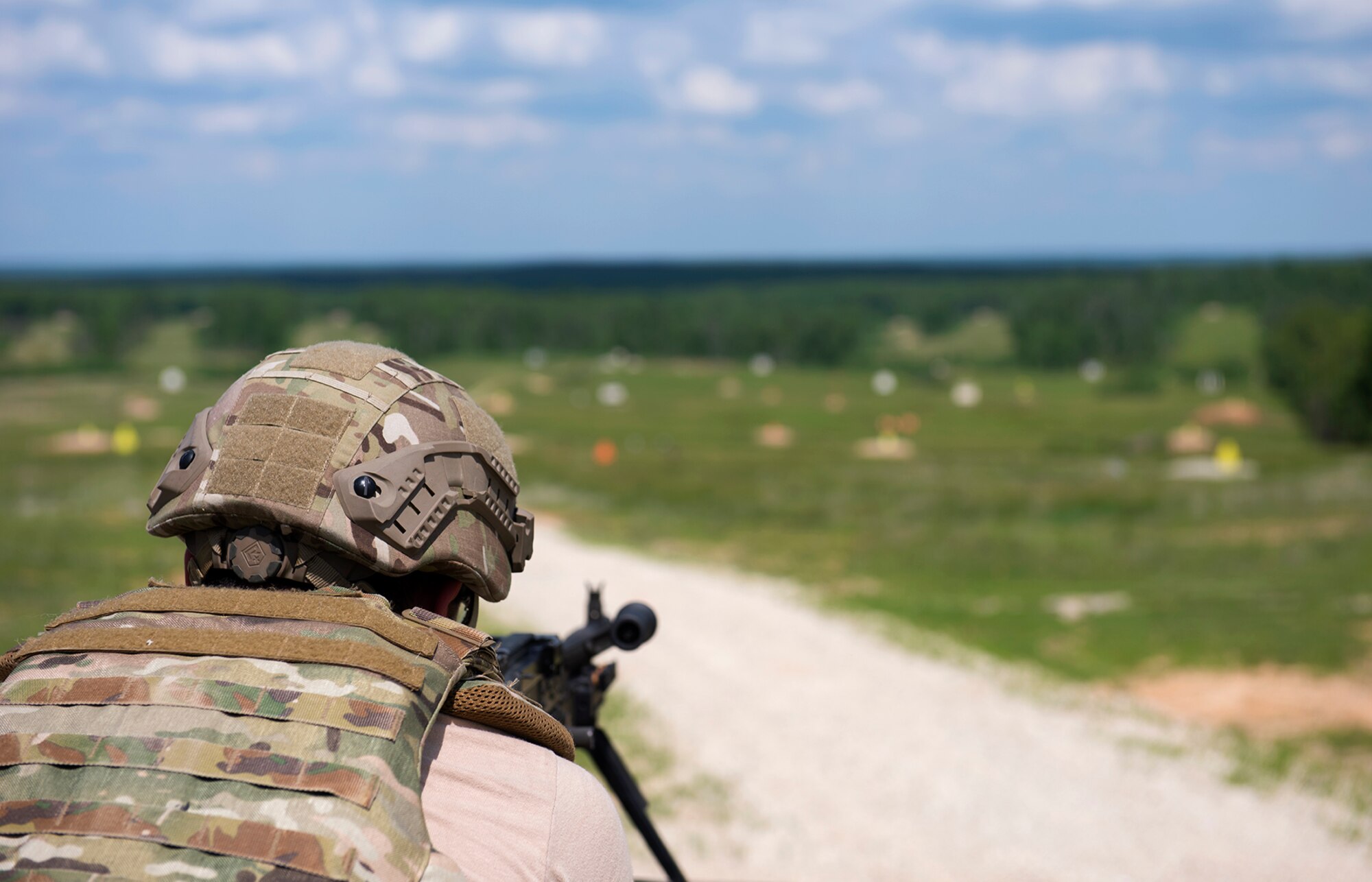 U.S. Air Force Explosive Ordnance Disposal technicians participate in the Full Spectrum EOD Warrior Challenge