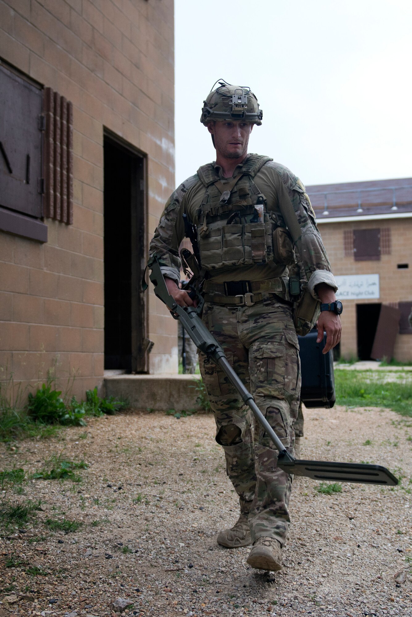 U.S. Air Force Explosive Ordnance Disposal technicians participate in the Full Spectrum EOD Warrior Challenge
