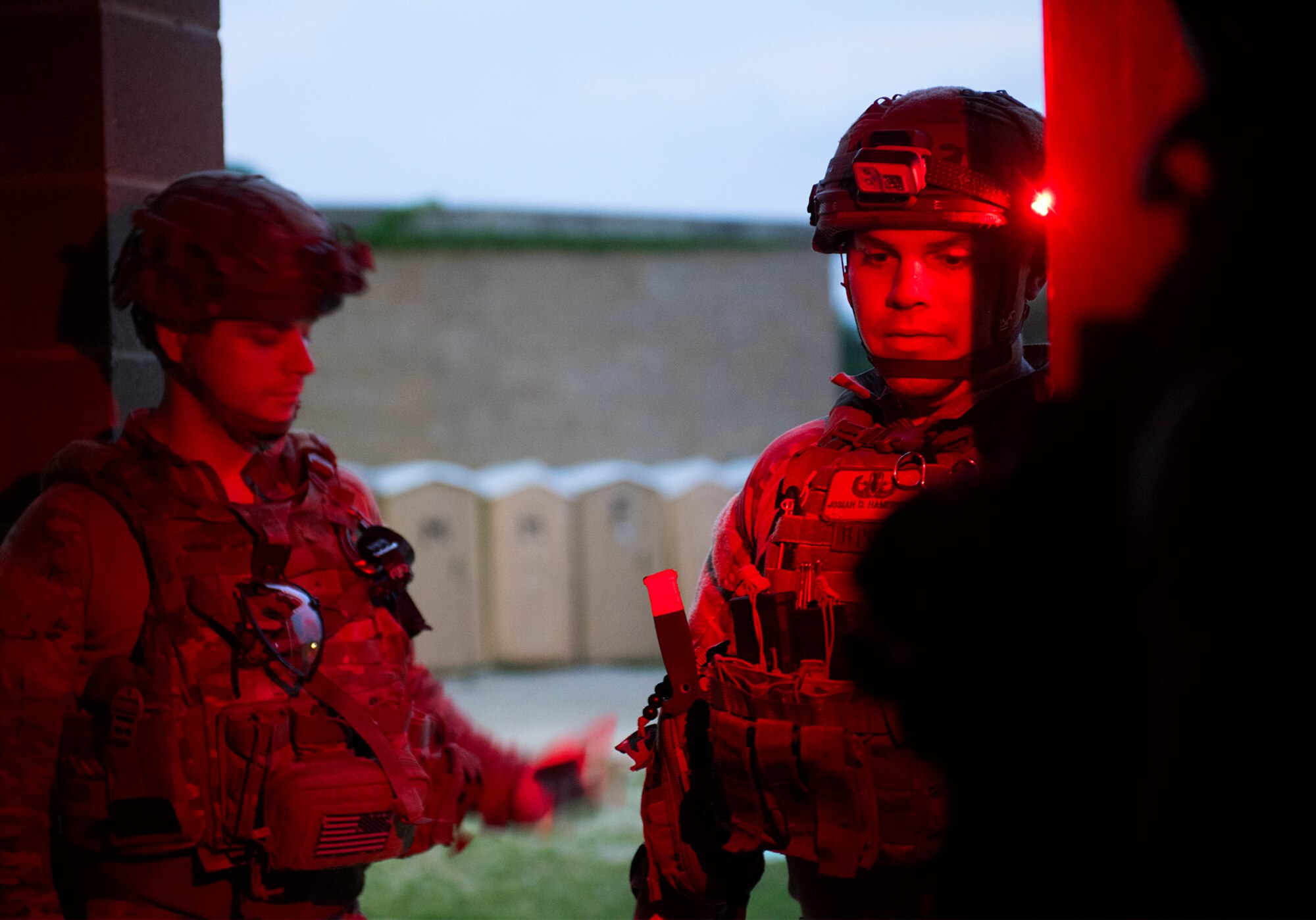 U.S. Air Force Explosive Ordnance Disposal technicians participate in the Full Spectrum EOD Warrior Challenge
