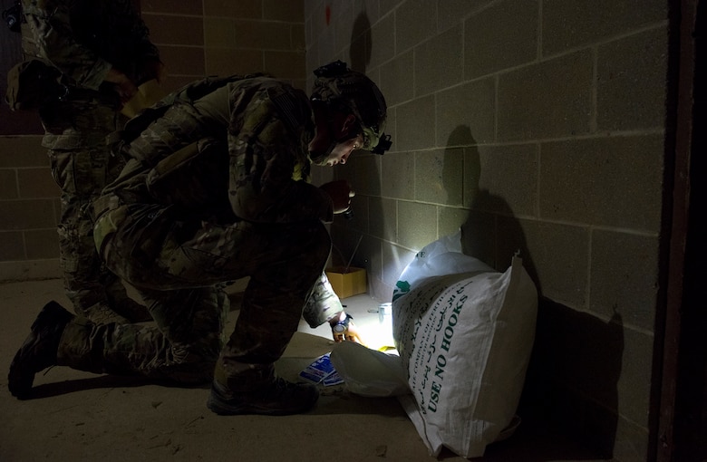 U.S. Air Force Explosive Ordnance Disposal technicians participate in the Full Spectrum EOD Warrior Challenge