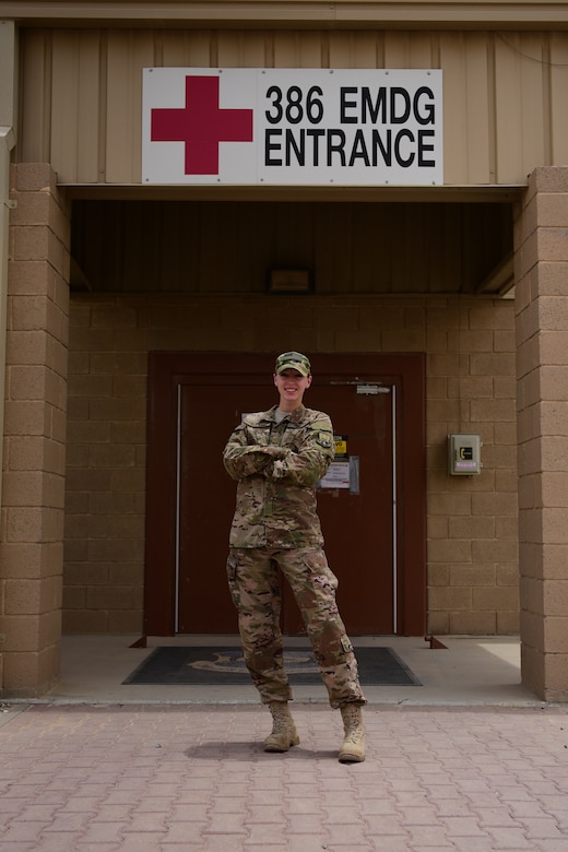 Staff Sgt. Laura Ibanez, 386th Expeditionary Medical Group public health technician, was one of 40 Airmen selected this year for the Nurse Enlisted Commissioning Program. NECP offers Airmen the opportunity to earn a baccalaureate degree in nursing at a college or university with an Air Force Reserve Officer Training Corps detachment or a college or university with a "cross-town agreement." Applicants who are accepted are required to attend school year-round in a resident-based program for up to 24 consecutive calendar months, where they are required to complete classes, in-residence training, and ROTC requirements. (U.S. Air Force photo by Staff Sgt. Christopher Stoltz)
