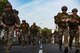 Members of the 435th Contingency Response Group begin their four mile ruck march that kicked off the 435th CRG Olympics on Ramstein Air Base, Germany, May 18, 2018. The 435th CRG is U.S. Air Forces in Europe’s only expeditionary force that provides a cross-functional and rapidly deployable force designed to assess and open airbases and perform initial airfield operations.