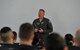 Air Force Col. Joseph McFall, 3rd Air Force vice commander, makes opening remarks at the second annual Atlantic Stripe Conference at the U.S. Air Forces in Europe and Air Forces Africa conference room on Ramstein Air Base, Germany, May 15, 2018. McFall began the conference with anecdotes recalling times in his career when noncommissioned officers stood out, going above and beyond. Some of the situations included deployed environments where NCOs took command of entire sections during manning shortfalls ensuring mission success through continuity. (U.S. Air Force photo by Airman 1st Class D. Blake Browning)