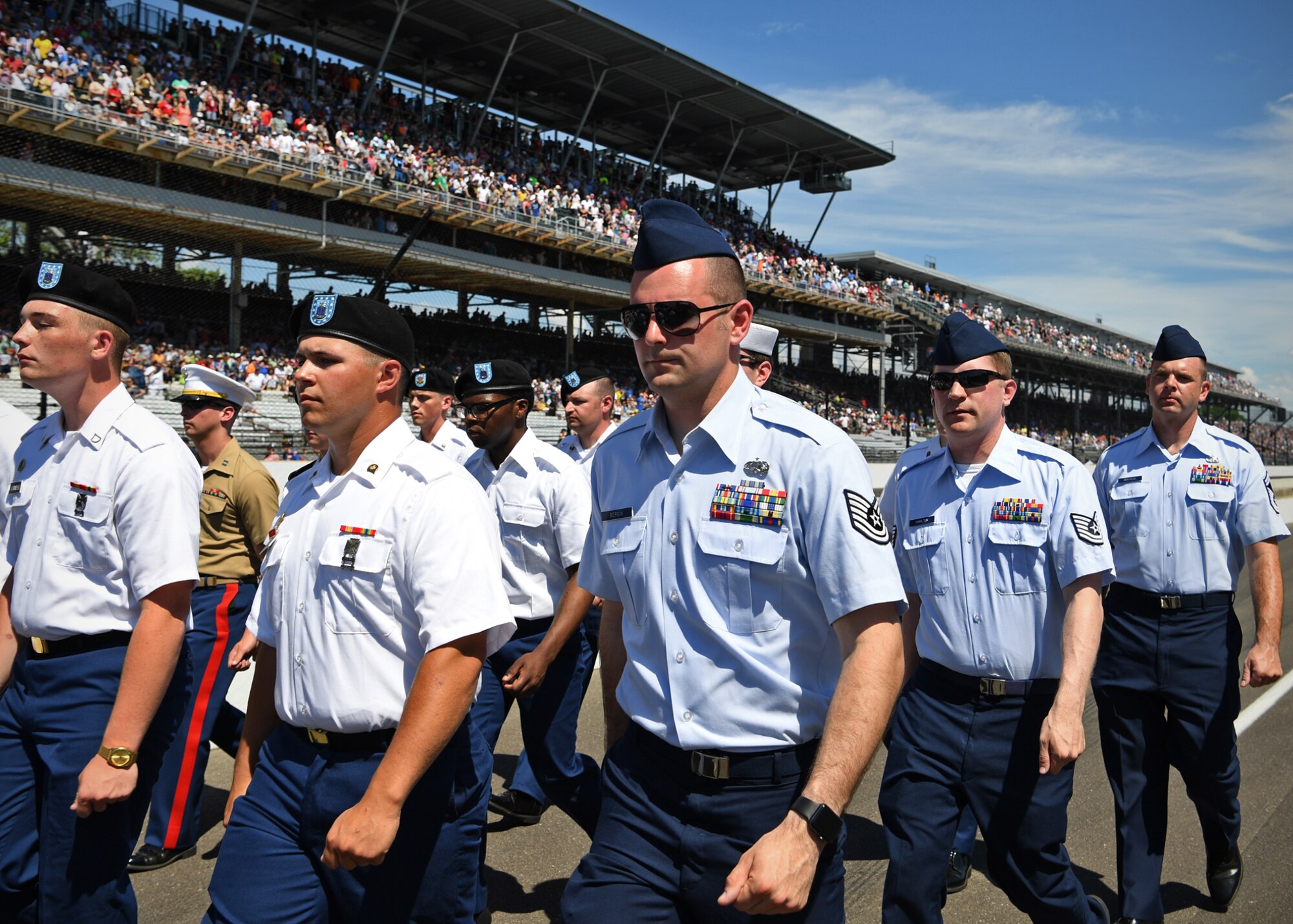 Grissom Airmen march in 102nd Indy 500