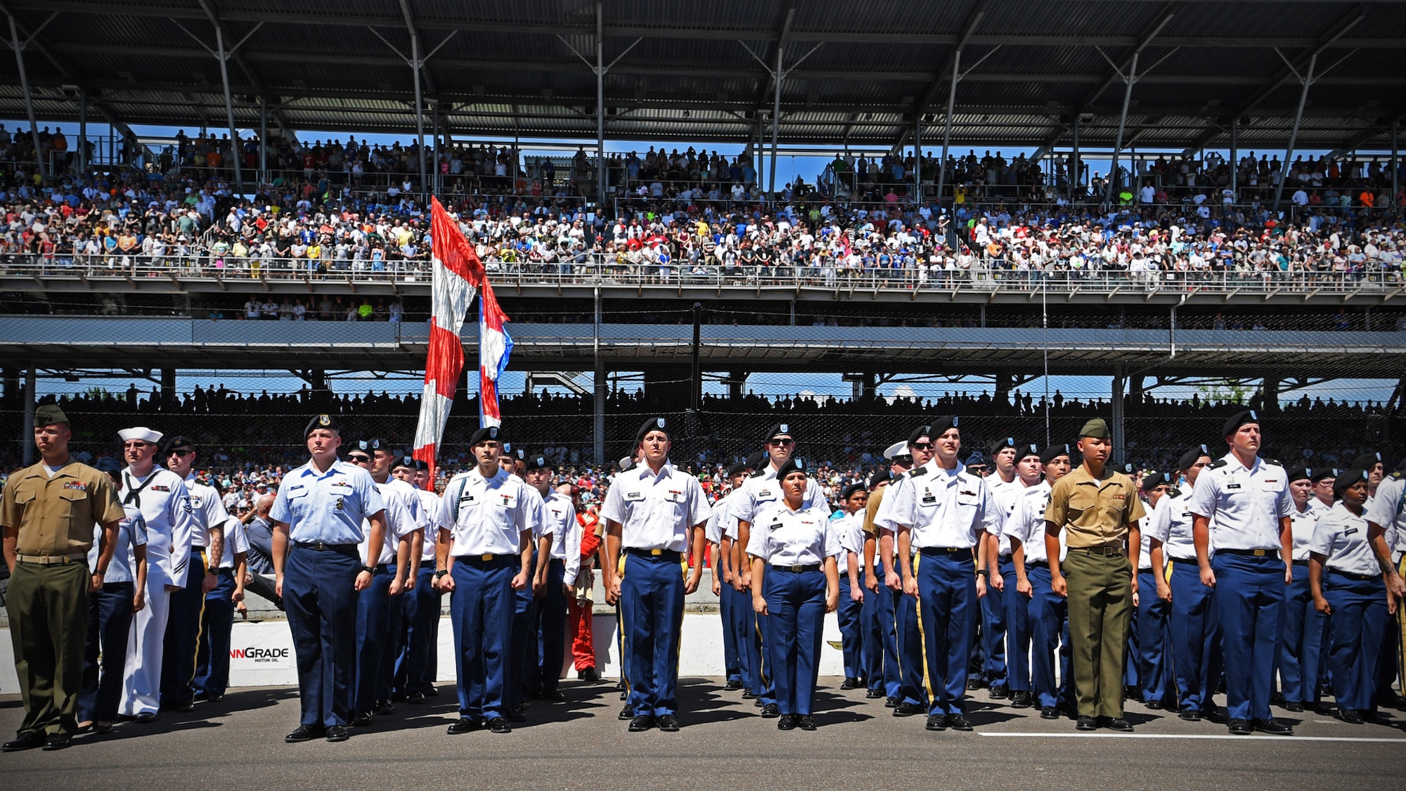 Grissom Airmen march in 102nd Indy 500