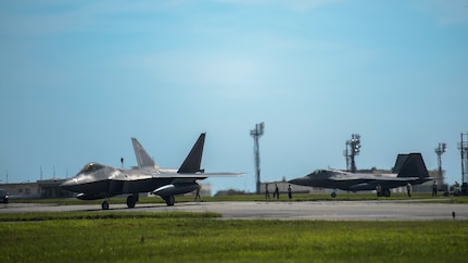 F-22 Raptors return to Kadena Air Base