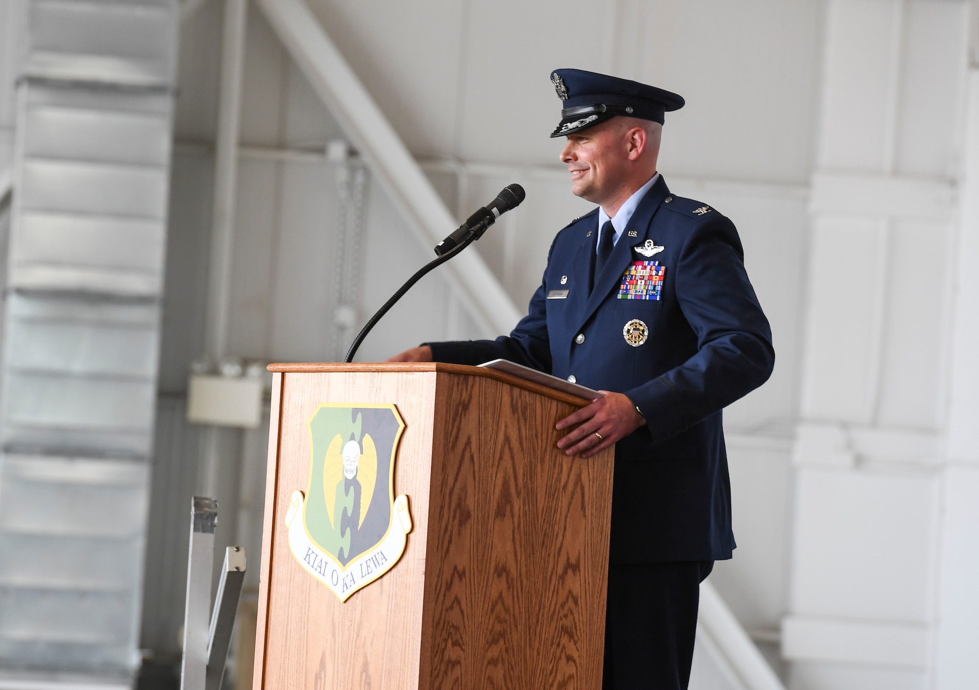 Team Minot welcomed the new 5th BW commander, Col. Bradley Cochran, at Minot Air Force Base, North Dakota, May 31, 2018.