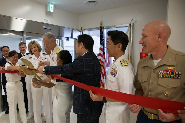 Robert M. Casey Naval Family Branch Clinic Iwakuni staff celebrate grand opening