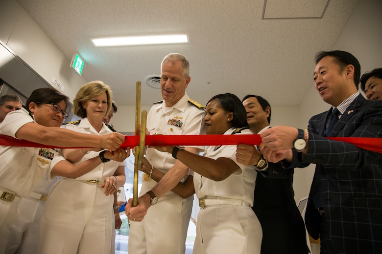 Robert M. Casey Naval Family Branch Clinic Iwakuni staff celebrate grand opening