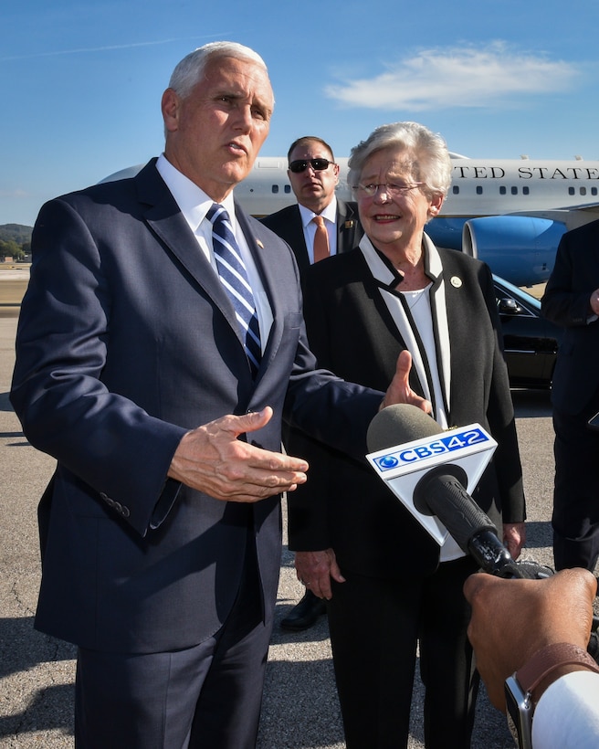 Vice President Mike Pence and Alabama Governor Ivey Visits 117th Air Refueling Wing