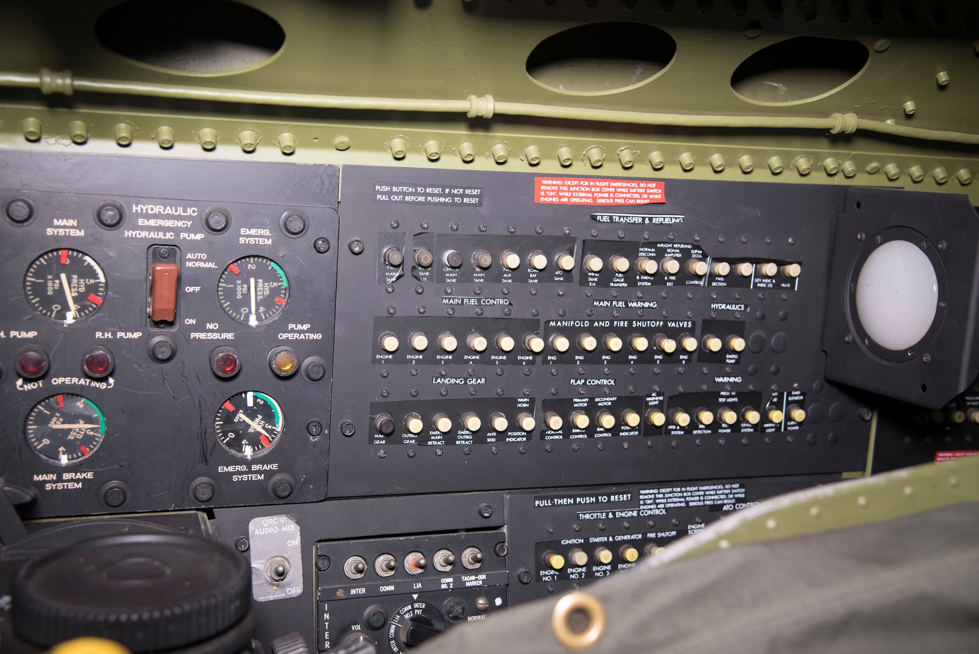 DAYTON, Ohio -- Boeing RB-47H Stratojet co-pilot location at the National Museum of the United States Air Force. (U.S. Air Force photo by Ken LaRock)