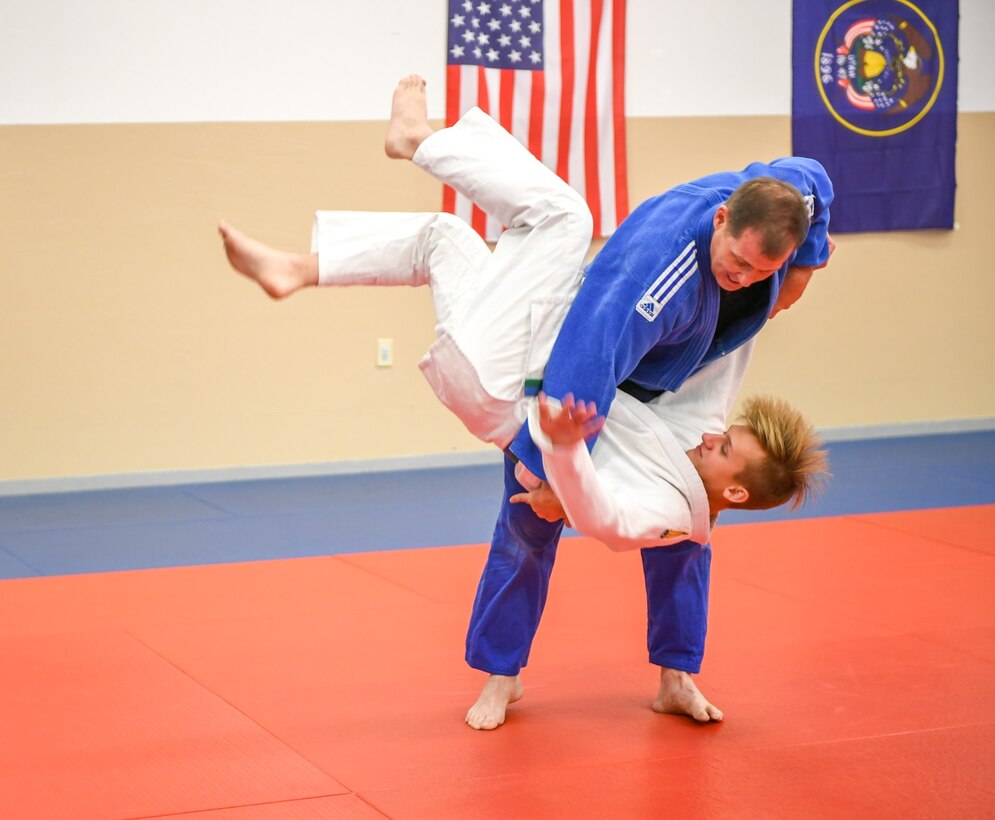 Hill Judo training session