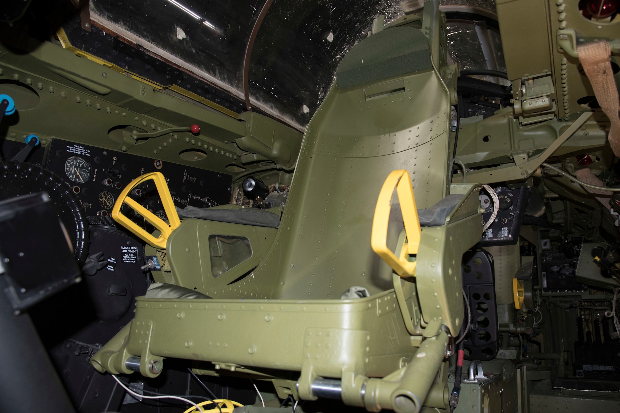 DAYTON, Ohio -- Boeing RB-47H Stratojet pilot controls at the National Museum of the United States Air Force. (U.S. Air Force photo by Ken LaRock)