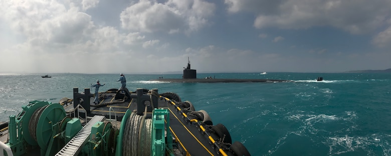 WATERS SOUTH OF JAPAN (Oct. 27, 2018) A Los Angeles-class fast attack submarine is participating in Exercise Keen Sword with Submarine Group 7 and Japan Maritime Self-Defense Force (JMSDF) Sailors and staff. Keen Sword, which began Oct. 29, is a joint/bilateral training exercise between the U.S. military and their JSDF counterparts. For the submarine force, it is an opportunity to demonstrate how both countries’ submariners would detect, locate, track and engage enemy assets.