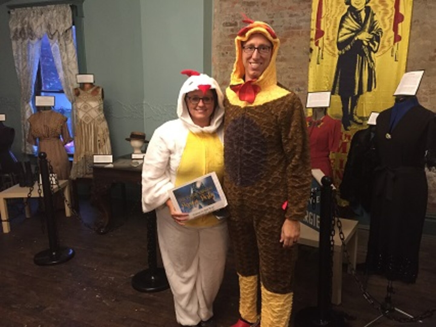 Andrew Todd and his wife, Amy volunteer at Victoria House in Baltimore, Ohio on Halloween.
