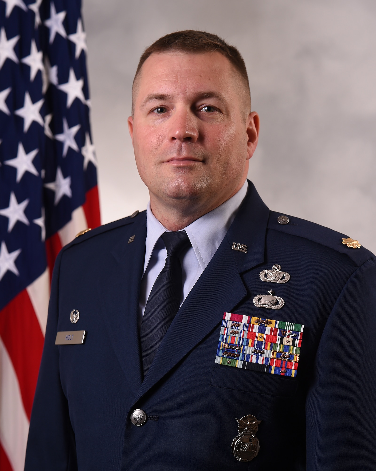 Overseeing operational control of the day-to-day law enforcement mission and access control is part of the provost marshal duties. U.S. Air Force Maj. Michael Holt, 627th Security Forces Squadron commander, recently became JBLM deputy provost marshal. (Courtesy Photo)