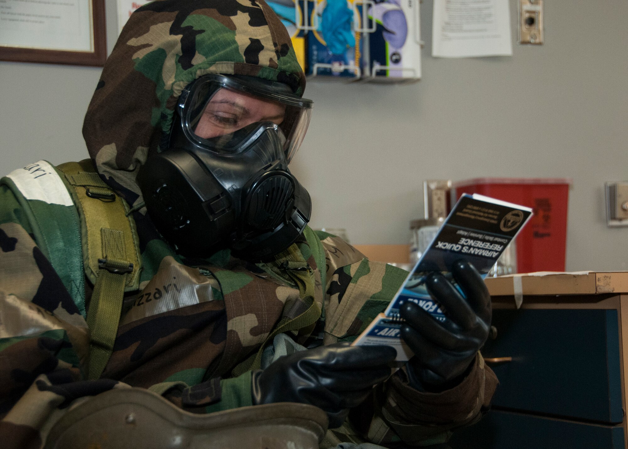 Members of the 104th Fighter Wing participated in a Phase II exercise Nov. 4, 2018, at Barnes Air National Guard Base, Westfield, Massachusetts. The exercise allows Airmen to demonstrate the use of life-saving skills during realistic scenarios that enhance combat readiness