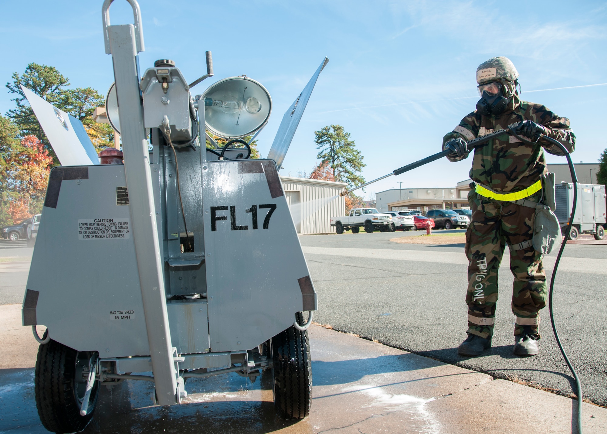 Members of the 104th Fighter Wing participated in a Phase II exercise Nov. 4, 2018, at Barnes Air National Guard Base, Westfield, Massachusetts. The exercise allows Airmen to demonstrate the use of life-saving skills during realistic scenarios that enhance combat readiness