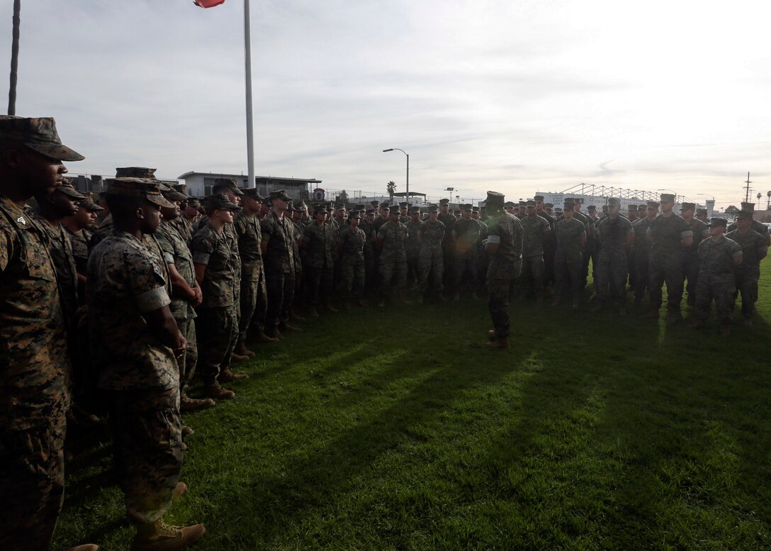 Sgt. Maj. Green greets 3rd MAW