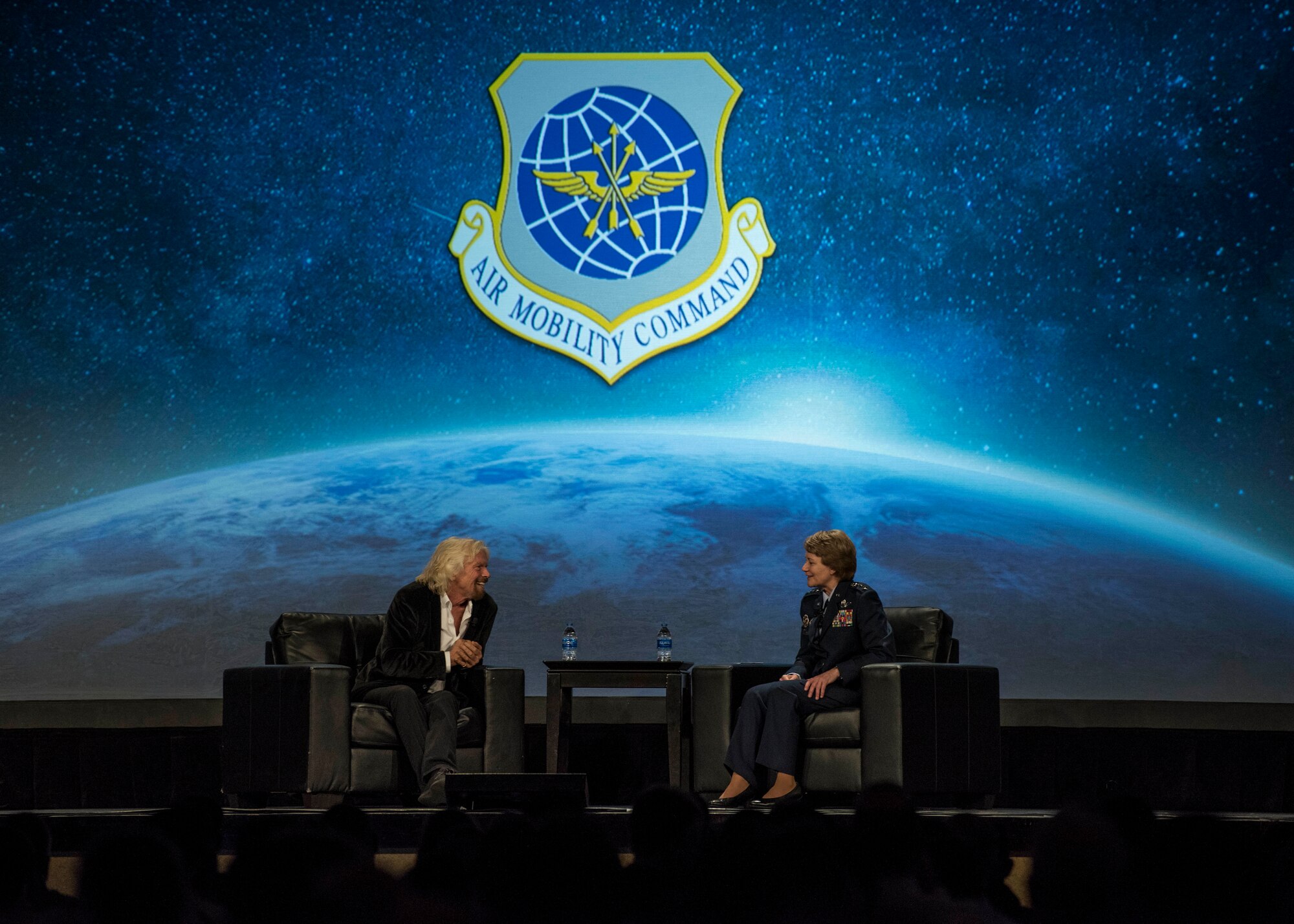 Gen. Maryanne Miller, Air Mobility Command commander, speaks during the Airlift/Tanker Association Symposium in Grapevine, Texas, Oct. 27, 2018. "As Airmen, we succeed," said Miller. "As Airmen, we invest in serving this great nation and each other. As Airmen, we lead from the
front, kneel by those in need, share in the work of our teammates, respect their lives and honor their contributions." A/TA, AMC's premier professional  development event, provides mobility Airmen an opportunity to learn about and discuss mobility priorities, issues, challenges, and successes. The venue creates dialogue between industry experts and Air Force and Department of Defense about ways to innovate, enhance mission effects and advance readiness headed into the future.  (U.S. Air Force photo by Tech. Sgt. Jodi Martinez)