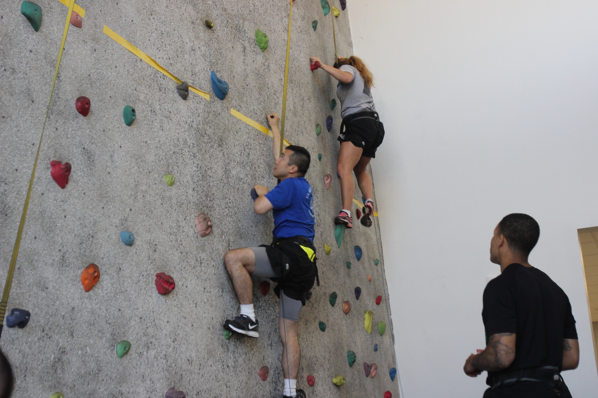 Wright-Patt Outdoor Recreation offers indoor programs during the winter months. Airmen eligible under the Recharge for Resiliency program can participate in the activities at discounted rates. Indoor rock climbing is one of the programs available for the month of November.