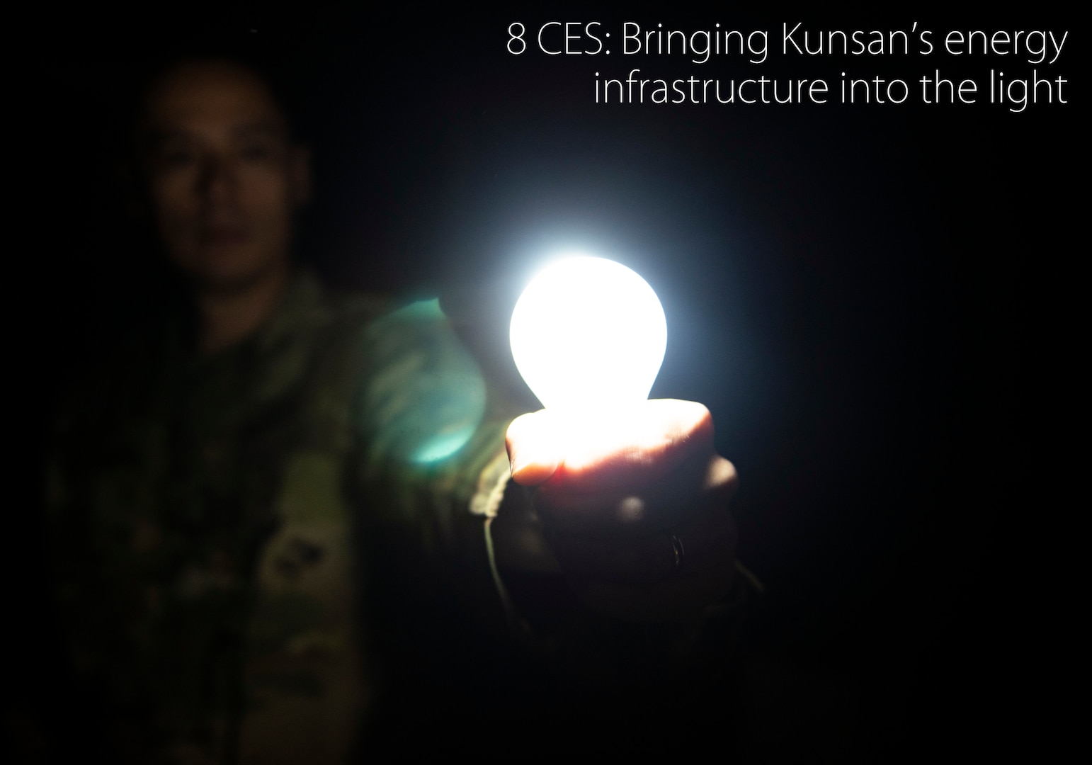 The 8th Civil Engineer Squadron has launched its latest project to help Kunsan Air Base take its first steps in becoming more energy efficient and environmentally conscious. (U.S. Air Force illustration by Senior Airman Stefan Alvarez)