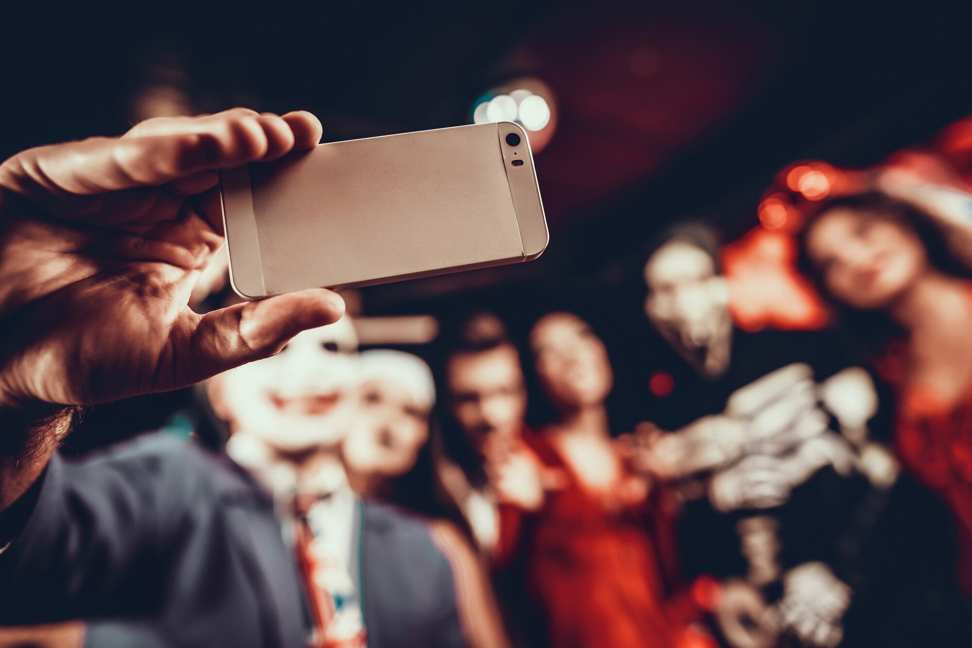 Closeup of Man taking Selfie