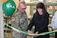 U.S. Army Col. Adam Lange, 673d Air Base Wing vice commander, and Renee Carter-Chapman, University of Alaska Anchorage (UAA) senior vice provost, cut the ribbon during a ceremony at the Joint Base Elmendorf-Richardson Education Center Nov. 2, 2018. The ceremony marks the opening of the academic tutoring room sponsored by the UAA. This room is open to all active-duty personnel, dependents and veterans, no matter which school they attend.