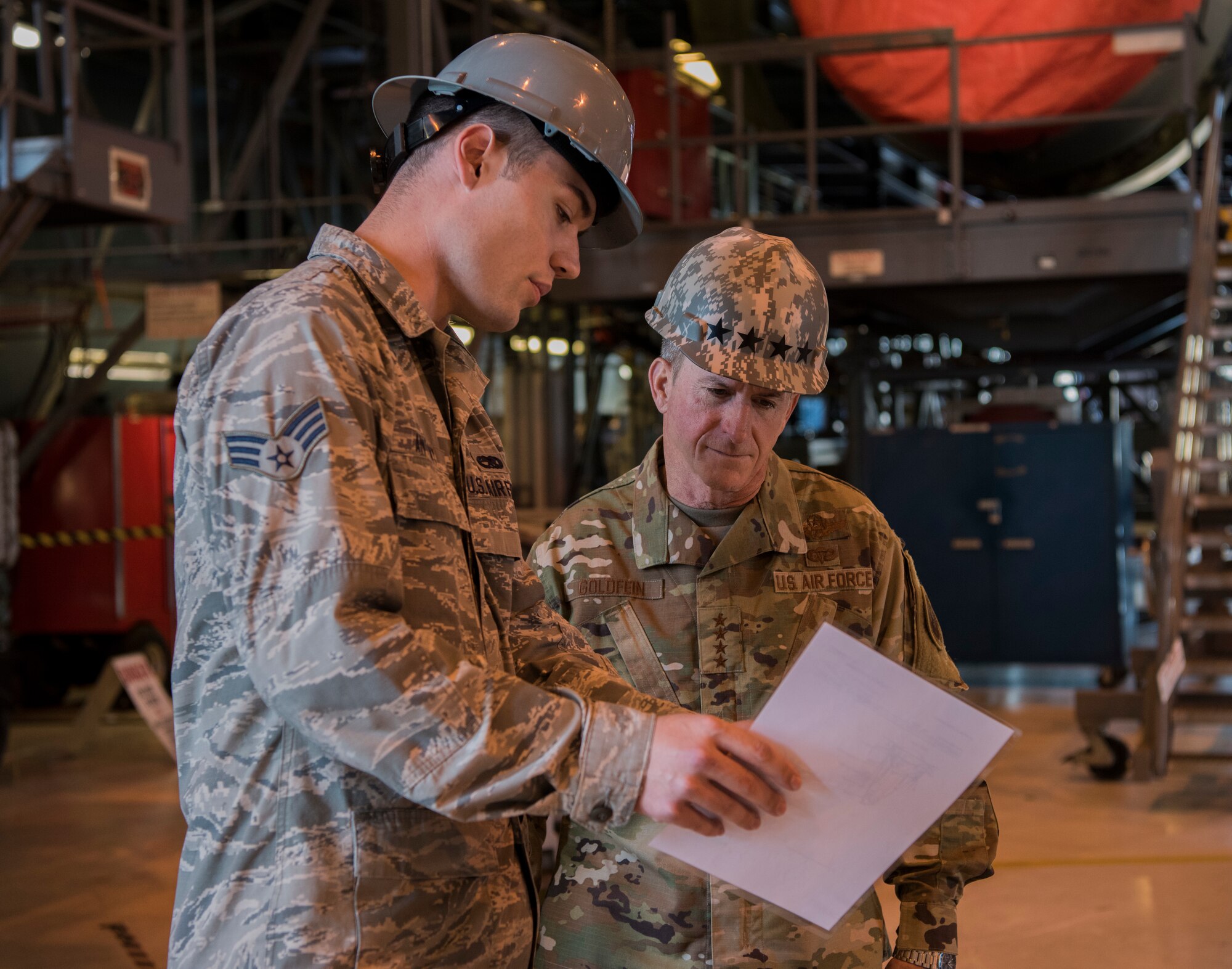 Goldfein is the 21st CSAF and focuses on revitalizing squadrons, strengthening joint leaders and teams, and advancing multi-domain, multi-functional command and control.