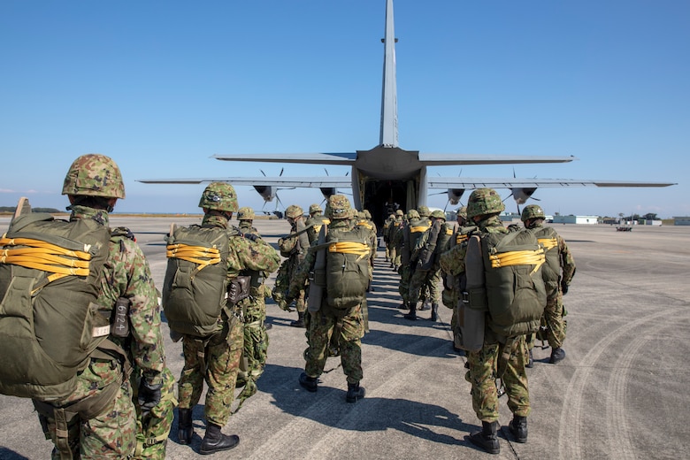 Paratroopers on board