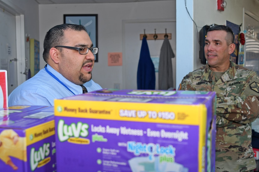 210th RSG Soldiers deliver goods, services to Child Crisis Center of El Paso