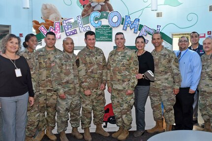 210th RSG Soldiers deliver goods, services to Child Crisis Center of El Paso