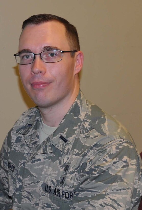First Lt. Jonathan Charles, 445th Aeromedical Staging Squadron medical readiness officer, is the 445th Airlift Wing Company Grade Officer of the Quarter.