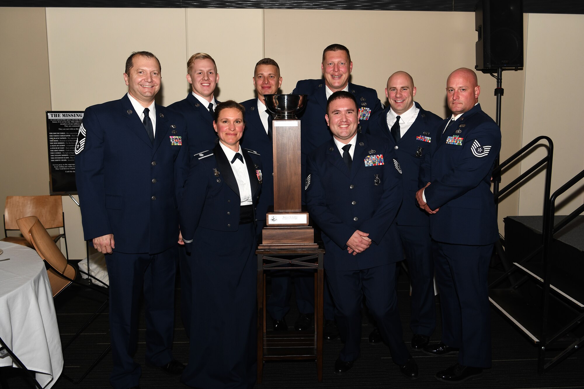 photo of Airmen earning award