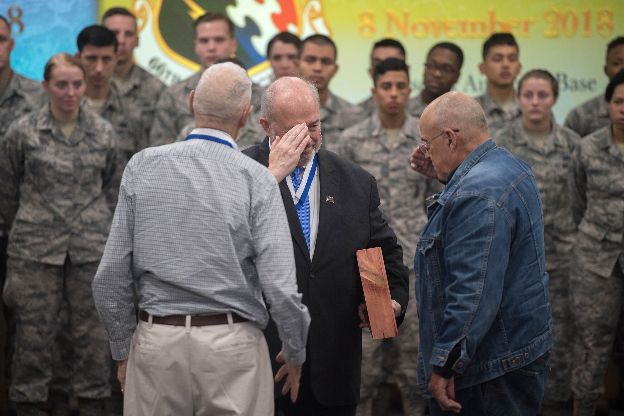Hanscom ceremony recognizes military service