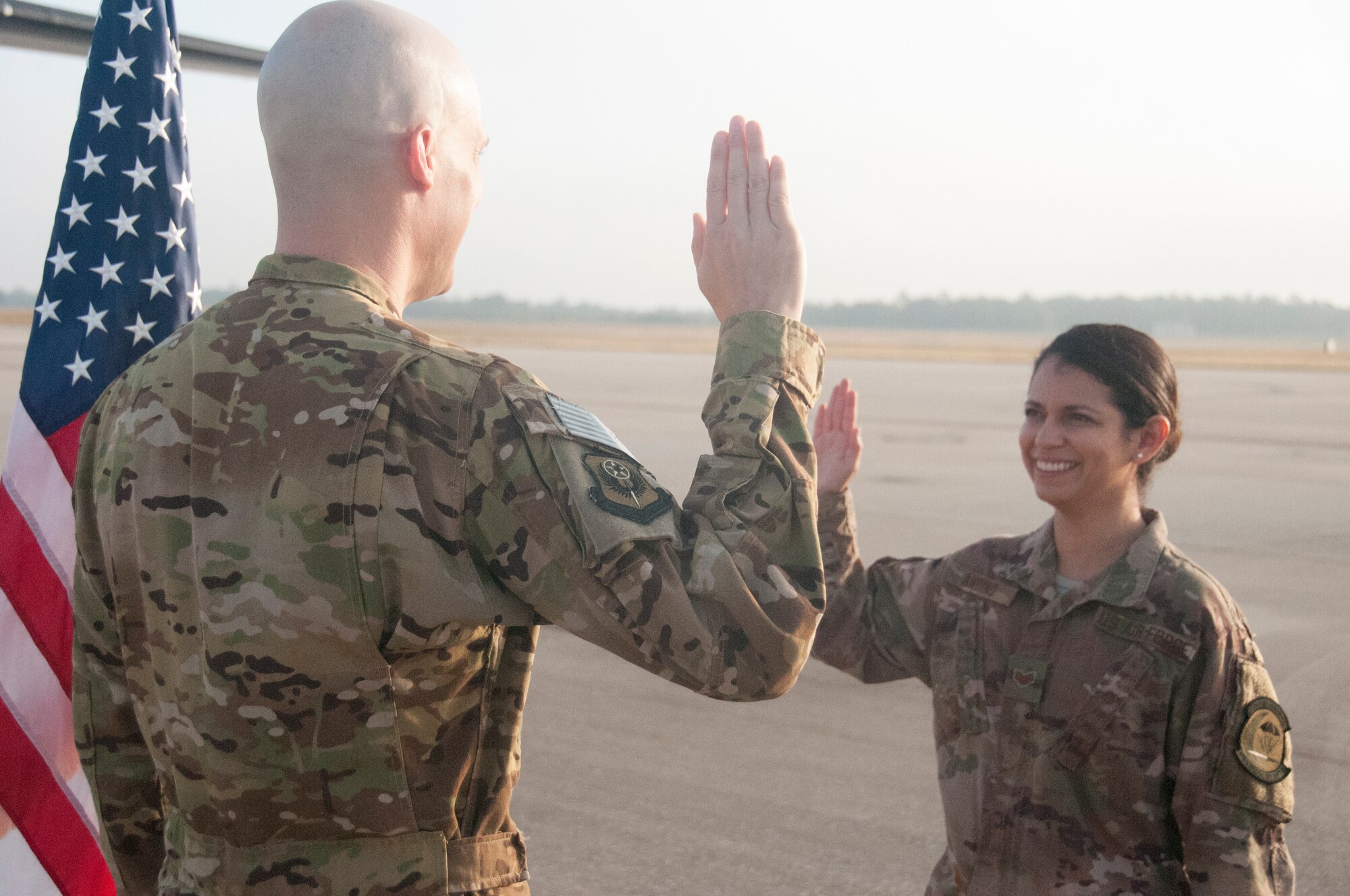 Staff Sgt. Kelly Andino re-enlistment