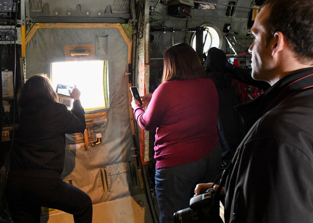 The 910th Airlift Wing invited local educators to Youngstown Air Reserve Station and flew them over Niagara Falls so that they can bring their experiences back to their students and help them learn about the career options and college benefits available to them.