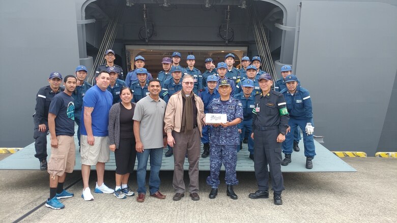US Sailors share care packages with Japanese shipmates