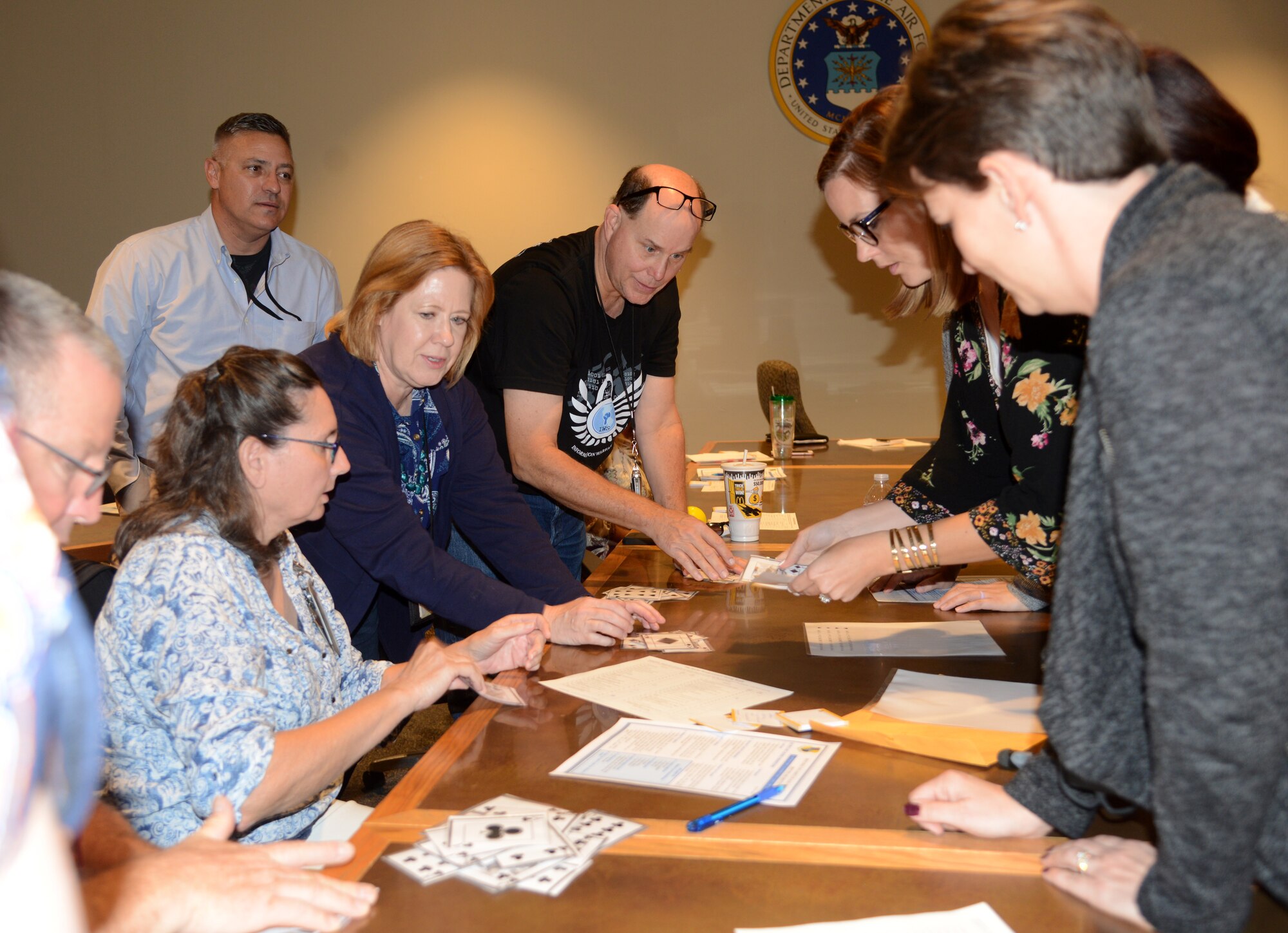 During the 72nd Air Base Wing Civilian Mentoring Council event Oct. 26 at the Gen. James E. Hill Conference Center, members engaged in activities based on the day’s presentation, “Contending with Change.”