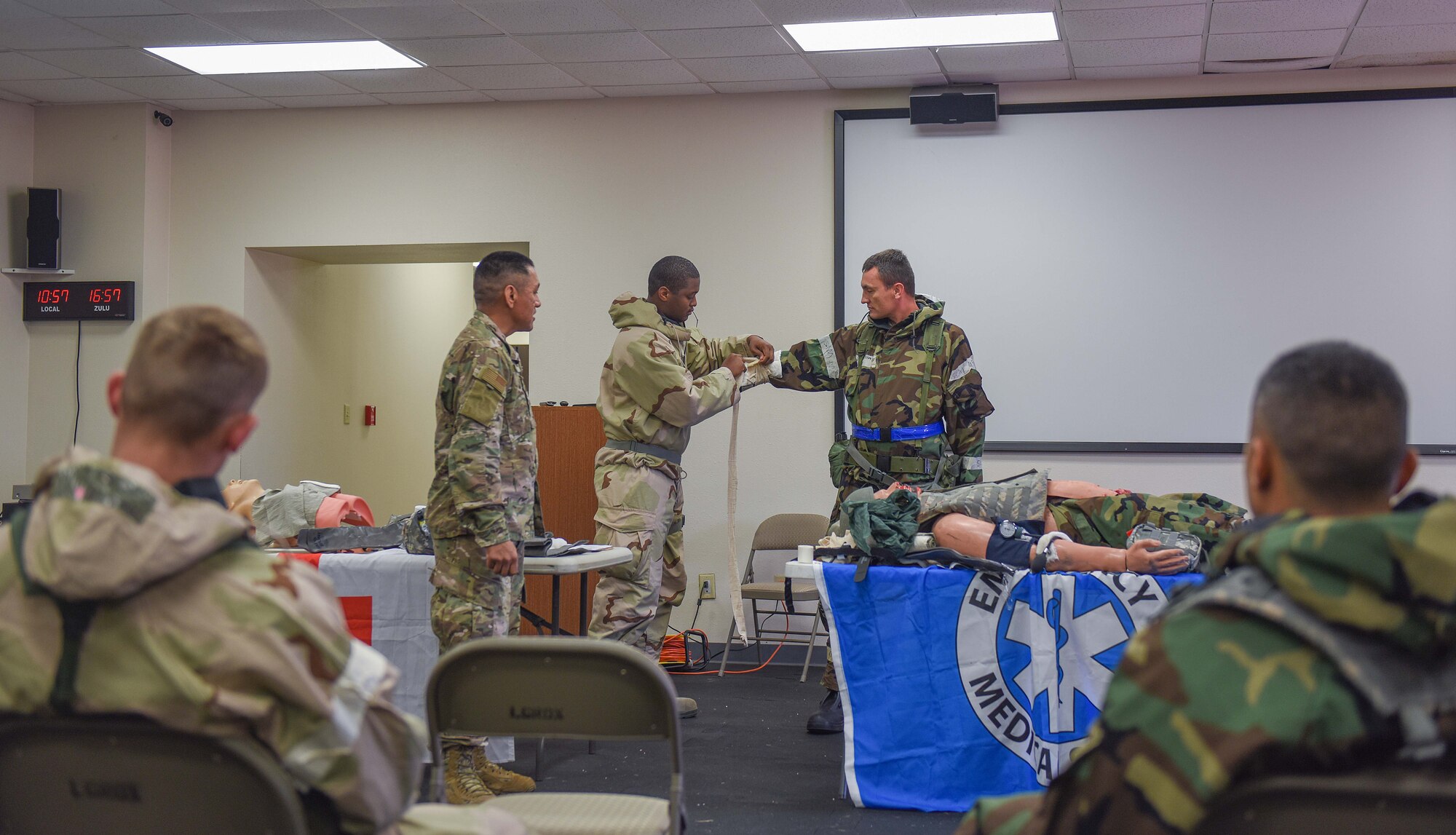 The 317th AW completes chemical warfare exercise