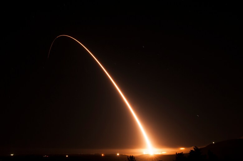 Minuteman III intercontinental ballistic missile launch