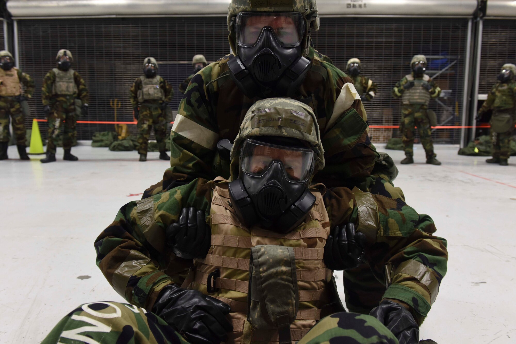 During AG 19-2, Airmen practiced numerous types of crawls, carries and drags to transport casualties.