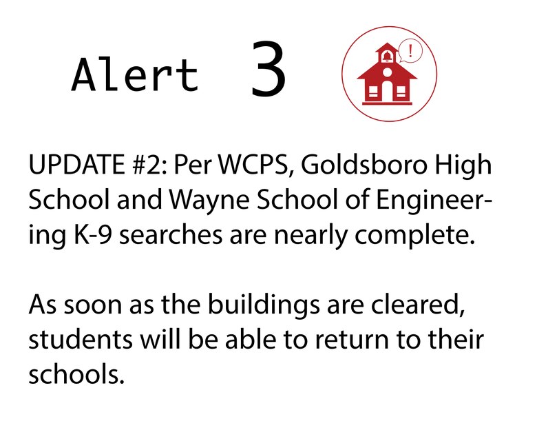As soon as the buildings are cleared, students will be able to return to their schools.