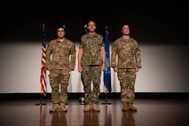 U.S. Navy Adm. Phil Davidson, commander of U.S. Indo-Pacific Commad, presents awards to members of the 353rd Special Operations Group who directly assisted in the recent rescue of a Thai children's soccer team, at Kadena Air Base Nov. 9, 2018.