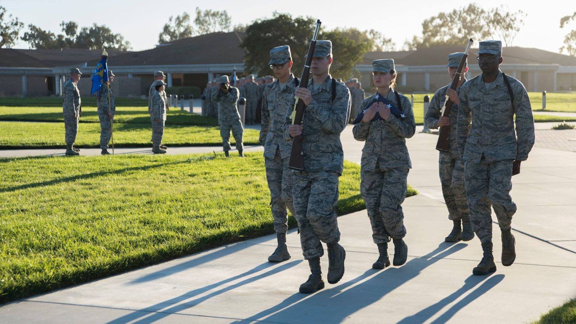 The 381st Training Group celebrated its 76th birthday, Nov. 7, 2018 at Vandenberg Air Force Base, Calif. The 381st TRG is the gateway into the U.S. Air Force for Airmen entering the space, missile, or missile maintenance career fields.(U.S. Air Force photo by Senior Airman Clayton Wear/Released)